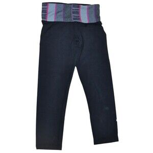 Lululemon Athletica Black Crop Yoga Gym Leggings • Size 2